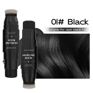 Hair Hairline Reissue Cream - Waterproof Concealer for All Skin Tones, Designed for White Hair Roots and Thinning Hair Designed for a natural look with brush head Haircare