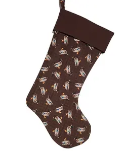 Mallard Ducks Quilted Christmas Stocking
