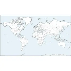 Cosmographics Detailed World Coloring Map - Big - 27.75" x 16.25" Matte Paper