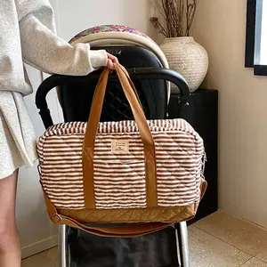 New Large Capacity Mommy Bag, Baby Bottle Diaper Storage Bag, Maternity Handheld Shoulder Bag, Multi-Functional Nappy Organizer