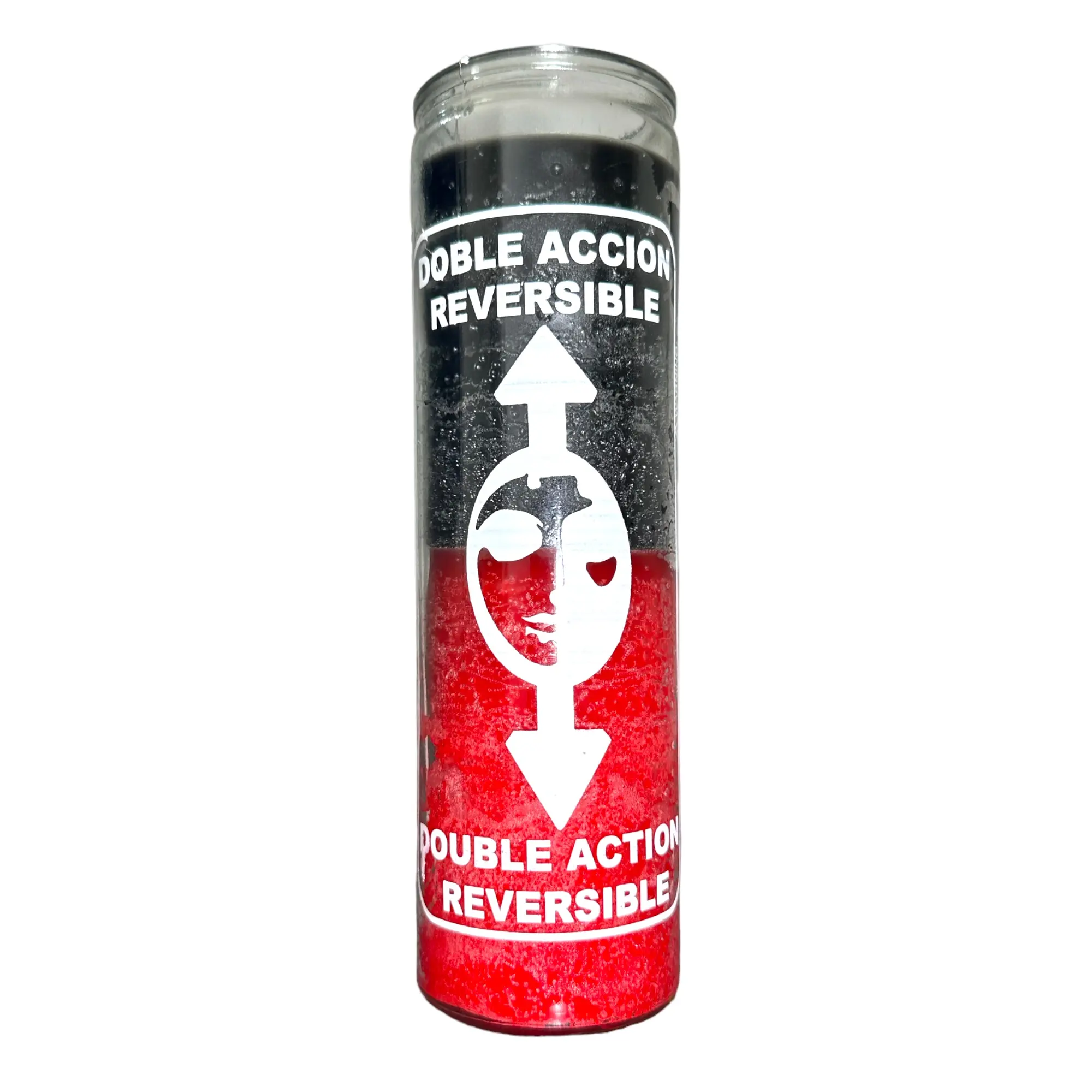 7 DAY Reversible Spiritual Candle - Black & Red Double Action Reversible Candle