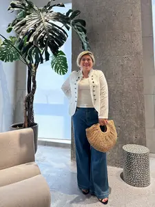 YUE Signature “Napoleon” linen luxury suit jacket — knight-style design