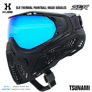 HK Army SLR Thermal Paintball Mask Goggles - Tsunami (Black/Black/Black) - Arctic Thermal Lens