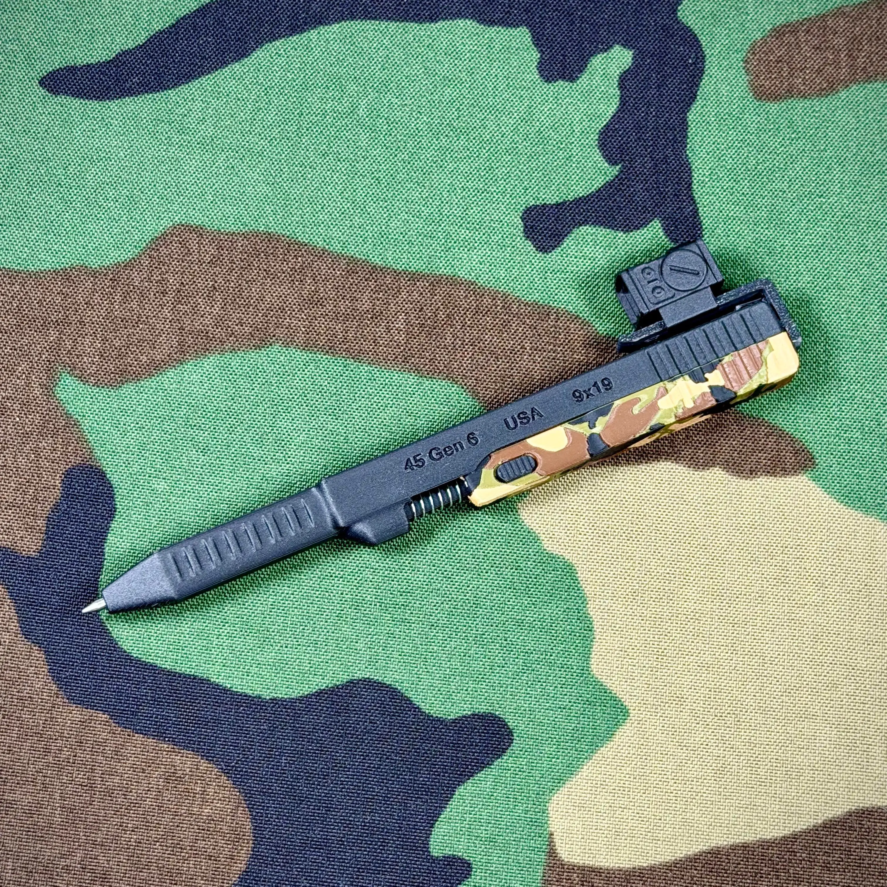 Clicky 45 - Camo Recon Series Pen, Case and Accessory
