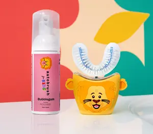 Autobrush® Sonic Pro Kids Bundle - ADA-Accepted U-Shaped Toothbrush with 58,000 Soft Nylon Bristles & Brushing Song for Fun Oral Care