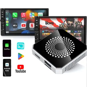 【FIFA World Cup 2026】Yurnlv 2026 Al Box Car Streaming Adapter: Stream Netflix/YouTube/TikTok/Google Play + Mirror Screen! 5-in-1 Wireless for Factory Wired CarPlay Vehicles