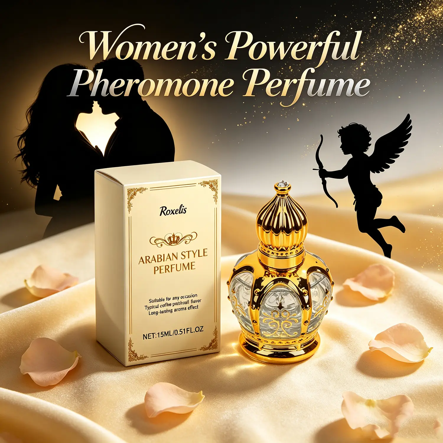 Women's Arabian Pheromone Perfume, Infused with Exclusive Pheromone Attraction Formula, Extra Long Lasting All-Day Wear, Exotic Fruity Floral Woody Musk Scent, Specially Designed for Her, Make Him Irresistibly Addicted to You, Share a Wild & \15ml\0.51oz