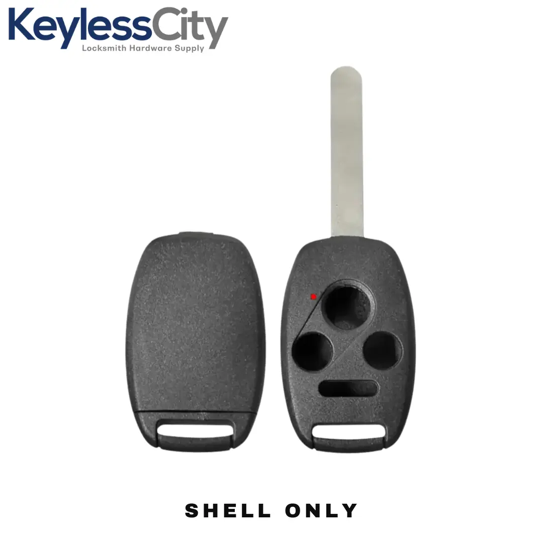 2005-2013 Honda / 4-Button Remote Head Key STRONG SHELL / HO01 / OUCG8D-380H-A, MLBHLIK-1T, KR55WK49308, N5F-S0084A (AFTERMARKET)