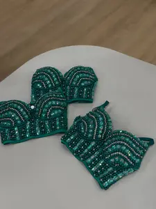 Emerald green corset Emerald green corset