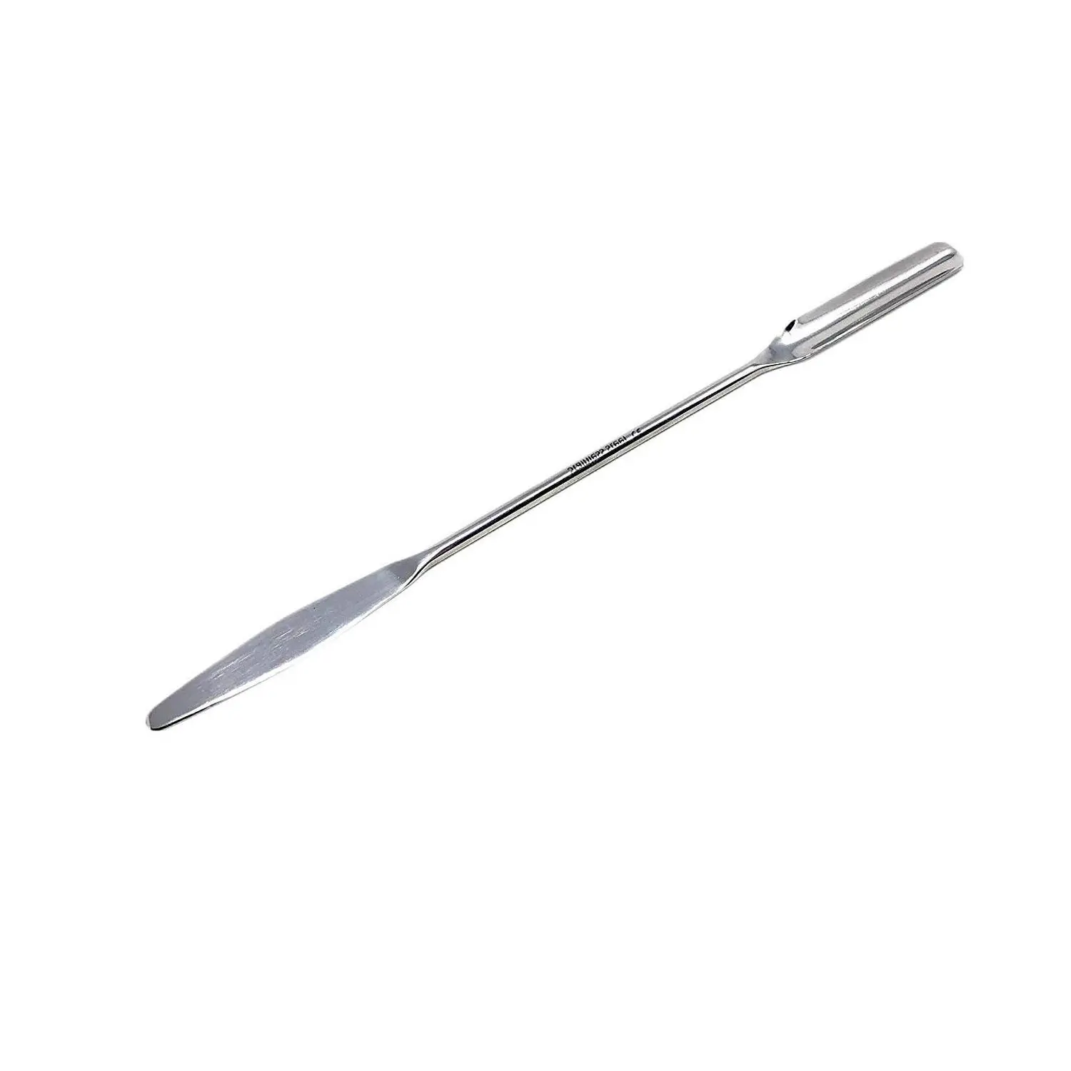 Stainless Steel Double Ended Micro Lab Spatula Sampler with Semi Circle Scoop Spoon & Tapered Arrow End, 7 Inch