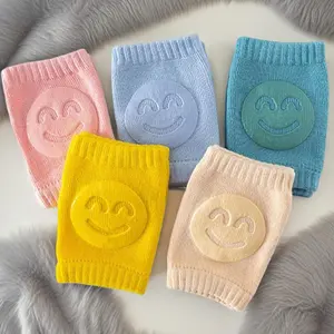 L-A026   5 Pairs Baby Knee Pads for Crawling & Walking - Soft Cotton Toddler Knee Protectors, Infant Crawling Helper (Rodilleras Para Bebe)