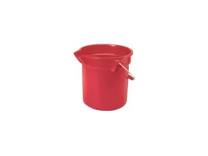 RUBBERMAID FG261400RED Bucket,3-1/2 gal.,Red
