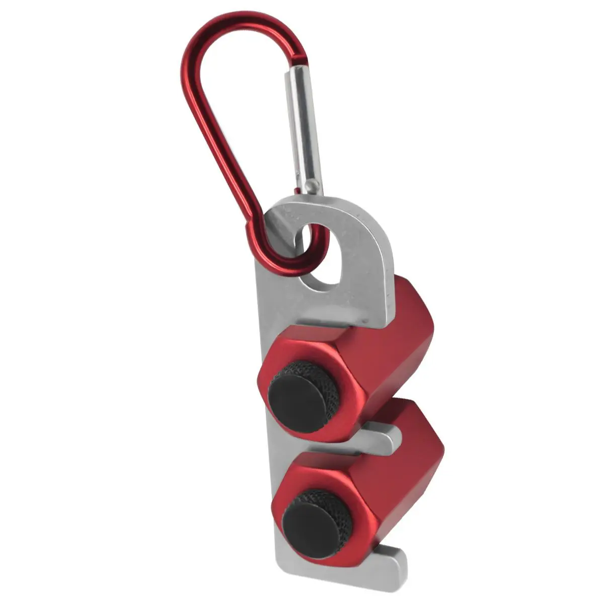 Stair Gauge with Holder, Carabiner Stair Gauge Knobs Tool, Stair Stringer Layout Tool for Carpentry Squares Stair and Rafter Gauge Clamps Hand Measuring Tool