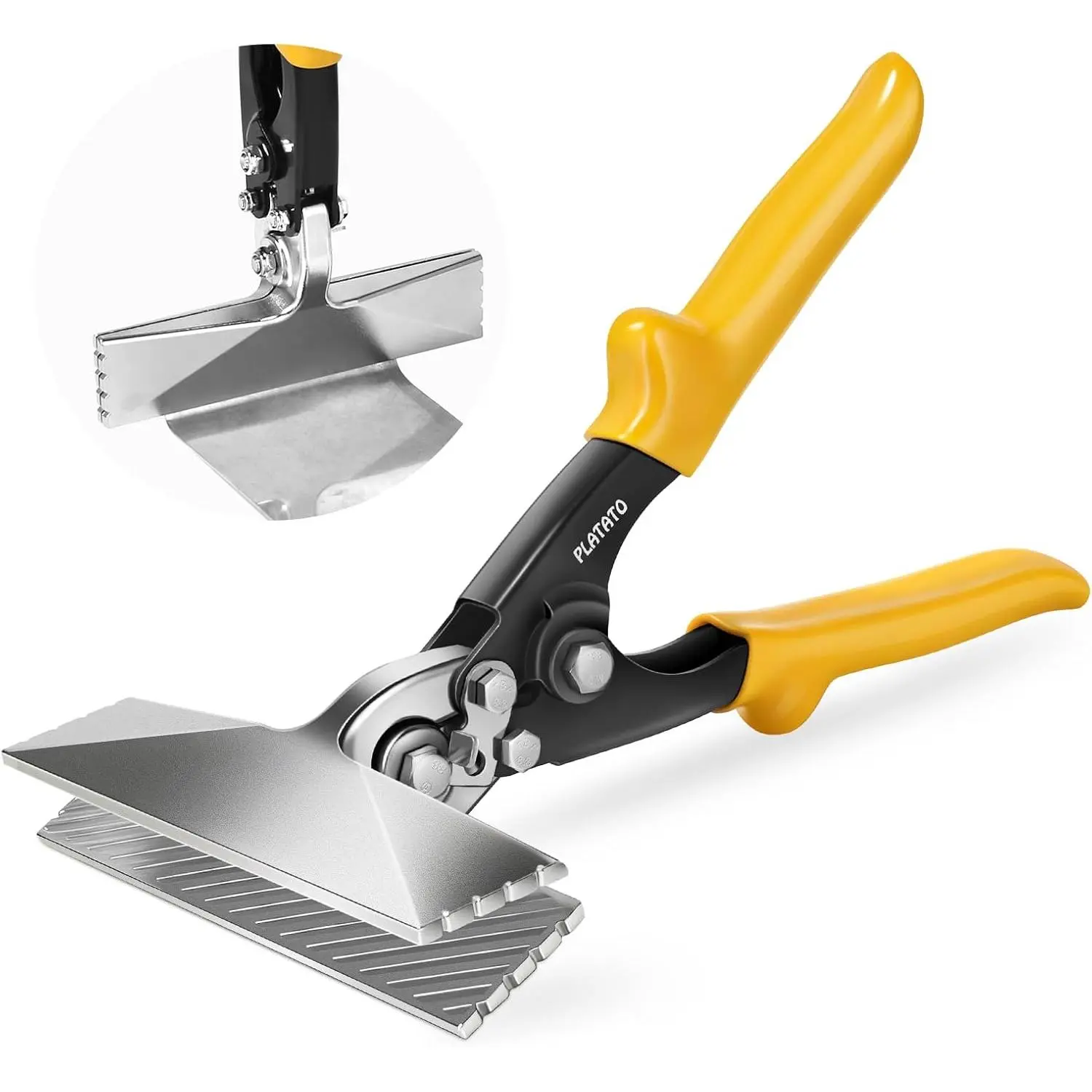 6-Inch Aluminum Alloy Hand Seamers Sheet Metal Bender Tool with Depth Marks & Ergo Handle, 18-30 Gauge Bending/Seaming/Straightening Tool for Galv Steel, HVAC Duct Work, DIY Repair Projects