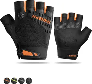 INBIKE Cycling Gloves Stretchy Breathable Anti Slip EVA Padded for Mountain Bike Road Bike MTB