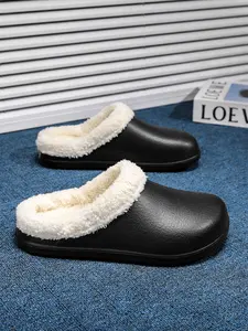 Unisex Classic Eva Material Slip-On Shoes, Warm Lining, Comfortable All-Day Wear, Casual Fashion Sneakers for Men & Women, Soft Cushioned Slippers