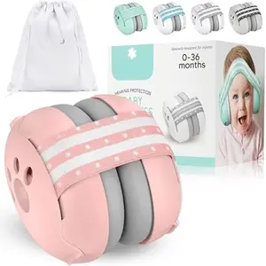 Summer Spring Gift Baby Ear Muffs Noise Protection, 25dB Noise Cancelling Headphones for Infants Toddlers 0-36 Months Airplane Travel Essentials