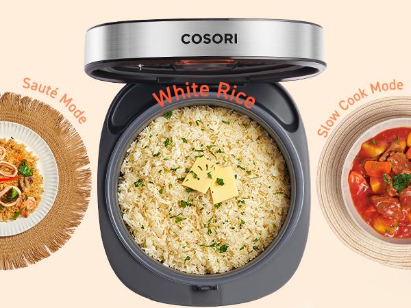 [Live] COSORI 18-in-1 Multi Rice Cooker 5-Quart: Rice, Slow Cooker, Steamer, 24H Warmer, Fuzzy Logic,Nonstick,50 Recipes,Kitchen Appliances Electric