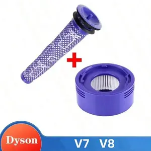For Dyson Pre Filter + HEPA Post V7 V8 Vacuum Replacement Pre-Filter and Post- Filter Accessories