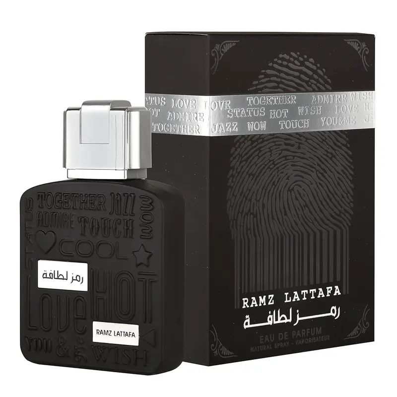 Lattafa Ramz Silver Unisex Eau de Parfum - 3.4 fl oz Regular Edition Unisex Beauty Liquid Fragrance Spray, All-Seasons Fresh Scent with Pear, Citrus, Lavender, Vanilla, Amber, Warm Spice Cardamom Base, No Excess Fillers