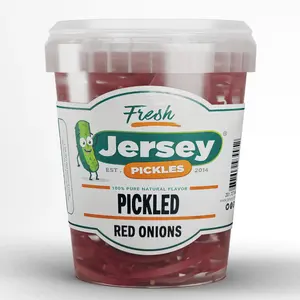 Jersey Pickles - Pickled Red Onions - Instant Food - Delicious - Natural Flavors