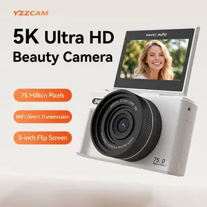 This 5K digital camera, designed specifically for photography, features a 75-megapixel sensor, a 3-inch 180-degree flip screen, 18x digital zoom, a 32GB microSD card—making it the perfect gift.