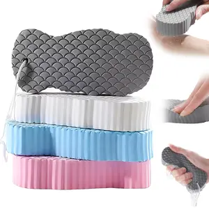 Soft 3D Bath Sponge, Effortless Exfoliation & Gentle Wiping, Unisex Body Cleaning Tool, Ideal for Infants, Adults & Kids, Perfect for Bath Time, Exfoliating Shower Scrubber