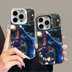 IPhone 16 17 Promax Messi Phone Case Anti Drop Protective Case Suitable for iphone 15 14 13 12 11 XS Plus SAMSUNG S22-25 Series Acrylic Phone Case football