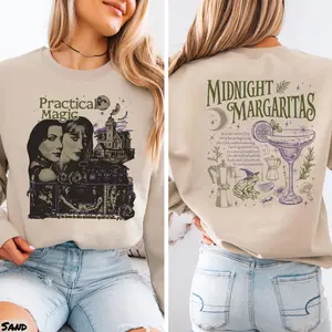 Vintage Midnight Margaritas Shirt, Practical Magic Tee, Retro Halloween Movie Shirt, Girls Will Be Girls Sweatshirt, Spooky Season Gift