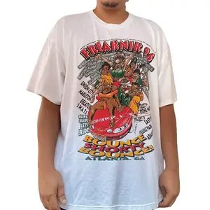 Freaknik 90s Freaknic Tee College T-Shirt Vintage Cotton Casual Fashion