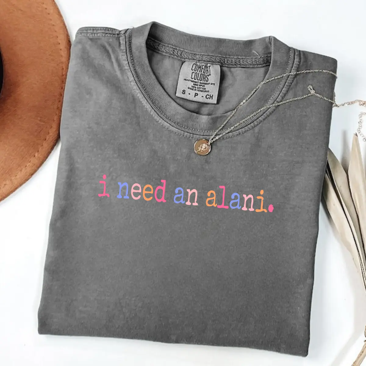 Comfort Colors I Need An Alani Shirt, Summer Drink Tee, Energy Drink ,Summer Vibes Shirt, Summer Vacation Gift, Alani Shirt,Trendy Shirt,Trendy Shirt, Women's Letter Print Short Sleeve Tee Womenswear