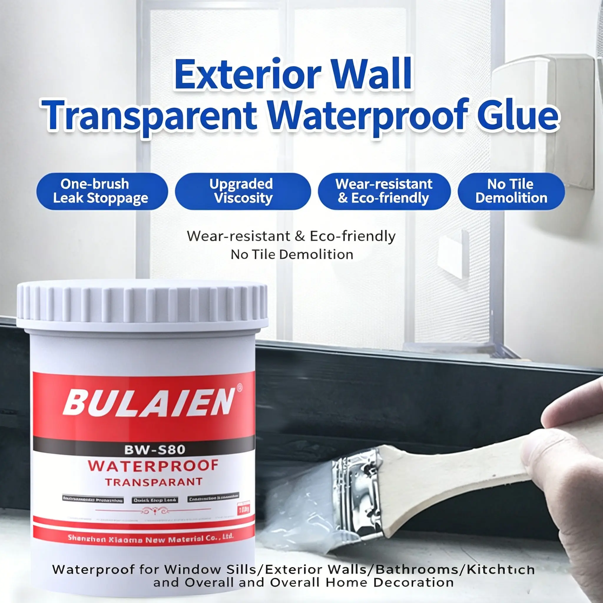 Transparent Waterproof Coating, 100g/300g Sealant Gel, Liquid Invisible Sealant, Leak-Proof, Anti Leak for Roof, Wall, Bathroom, RV, Leakproof Waterproof