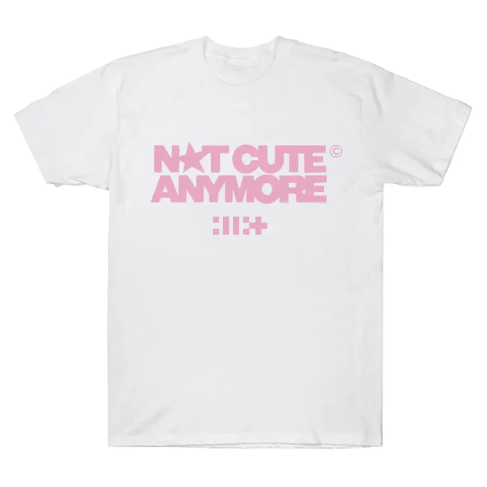 Not Cute Anymore Album T Shirts Girl Band T-shirt Korean Fashion Summer Women Men Short Sleeve Casual Cotton Y2K Tee