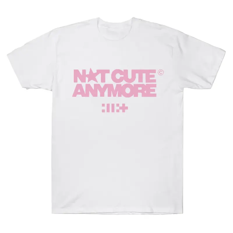 ILLIT "Not Cute Anymore" Album Graphic Tee - Men's Crew Neck Short-Sleeve Cotton Casual Y2K Korean Fashion Top, Shirts for Evening, New Year