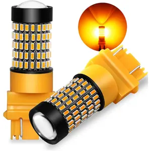 3157 4157 LED  Yellow Bulbs, 2800 Lumens Super Bright T25 Wedge 3156 3157A 3057NA 3457NA 4157NA Turn Signal Blinker Lights, Pack of 2