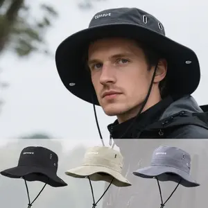 Outdoor Breathable Summer Fisherman Hat, Sun Bucket Hat, Adjustable Bucket Hat, Unisex Camping Hiking Sun Protection Cap, Quick Dry Fishing Western Hat, UV Protection