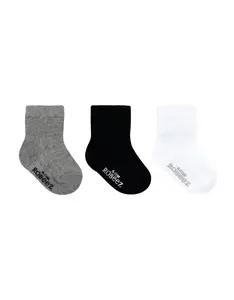 Boys Basic Baby Socks 3-Pack