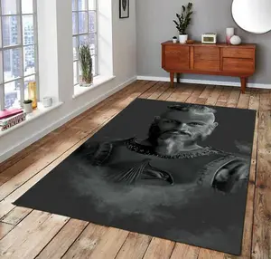 Vi Ragnar  Rug, Fan Carpet, Nonslip Floor Carpet,Teen'S Rug,Area Rug, Halloween Gift For Family, Cute Gift Non-Slip Floor Carpet, Decoration Mat for home Living Room Bedroom, Room Decor, Home Decor