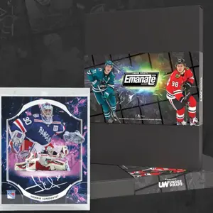 PYT 2026 NHL Emanate Trading Card Box Featuring Henrik Lundqvist & Patrick Kane Under Wraps Series