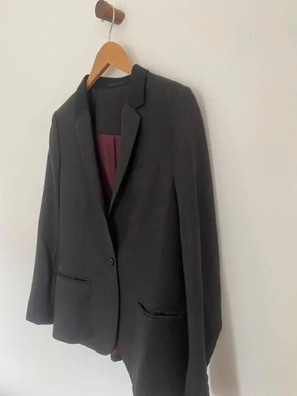 Pre-Owned All Saints One Button Italian Wool Blazer – Size 8