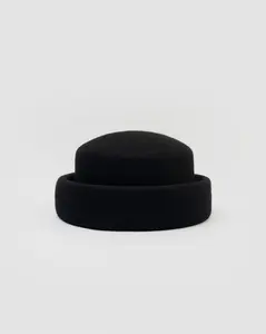 London Pillbox Hat - Black