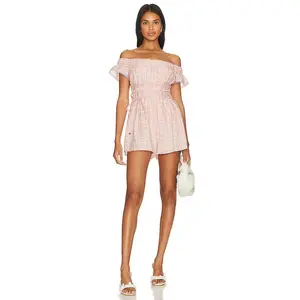Tularosa Julianna Romper in Blush Pink Stripe