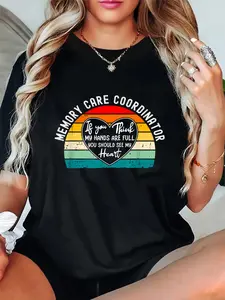 100% Cotton Unisex Memory Care Coordinator Appreciation T-Shirt