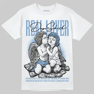 DopeSkill Graphic Tees University Blue 5s Streetwear Unisex Cool T-Shirt Sneaker Colour Matching Real Lover Graphic