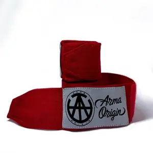 AO Mexican Style Hand Wraps 180" Cotton Polyester Blend, High-Quality Hook and Loop Fastening and Thumb Loop, Professional Hand Protection