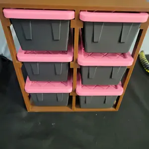 3D printed storage totes with stand