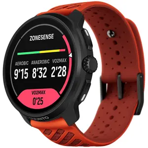 Suunto Race 2 GPS Sports Watch with AMOLED Touchscreen, Heart Rate and Fitness Tracker - Coral Orange