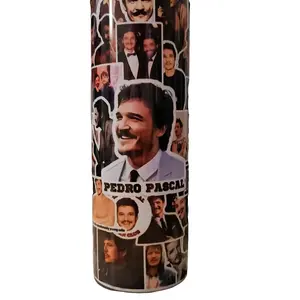Pedro Pascal inspired 20 oz tumbler with dup lid