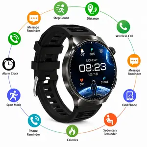 2026 New Round Large Screen Smart Watch for Men Women, Wireless Calling Smartwatch with 100+ Sport Modes, Sleep Monitor, Built-in Games, Weather, Calculator, Pedometer, Daily Fitness Watch, Smart Wearable Watch, Holiday Gift