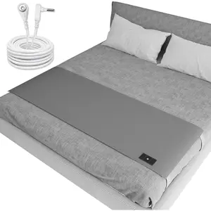 Grounding Sheets for Queen Size Bed, Grounded Bed Sheets with 10% Silver Fiber, Grounding Sheets for Sleep, Energy, Gray, 27"*60"